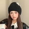 Korean Style Womens Winter Hat With Flower And Ear Protection Wool Hat Big Head Circumference Wool 2