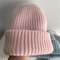 Warm Rabbit Fur Knit Hat DoubleLayer Womens Winter Hat Thick Wool Hat Casual Hat Toe Cap Cold Hat 4 8