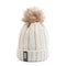 New Women Hat HighQuality Winter Wool Beanie With Add Fur Lined Pompoms For Streetwear 2