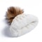 New Women Hat HighQuality Winter Wool Beanie With Add Fur Lined Pompoms For Streetwear 5