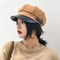 Versatile Korean Beret Hat Womens Retro Fashionable Octagonal Classic Style Cap Classic Beret Hat C 3