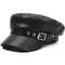 Vintage Women Winter PU Leather Painter Hat Sweet Cool Berets Cap Windproof Artist Hat Outdoor Wind 4