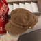 Vintage Style Suede Beret Hat Adjustable Top Newsboy Cap For Women Casual Foldable Warm Hat 1