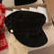 Vintage Style Suede Beret Hat Adjustable Top Newsboy Cap For Women Casual Foldable Warm Hat 7