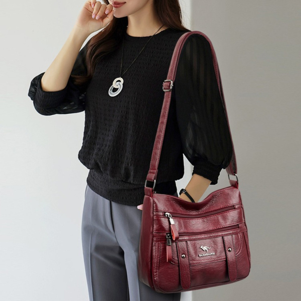 Designer PU Leather Messenger Bags For Women Luxury Shoulder Purses Crossbody Handbags 2