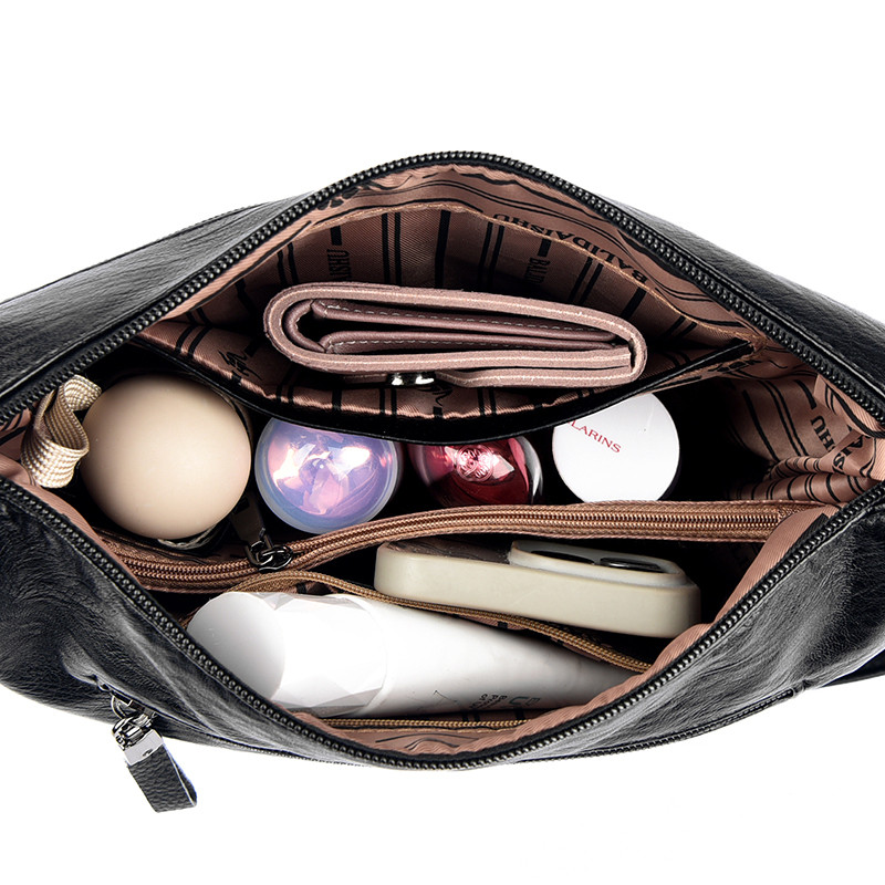 Designer PU Leather Messenger Bags For Women Luxury Shoulder Purses Crossbody Handbags 4