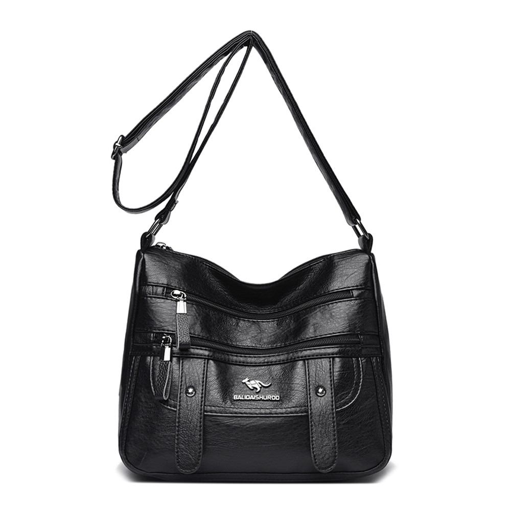 Designer PU Leather Messenger Bags For Women Luxury Shoulder Purses Crossbody Handbags 5