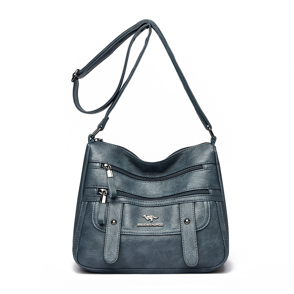 Designer PU Leather Messenger Bags For Women Luxury Shoulder Purses Crossbody Handbags 6