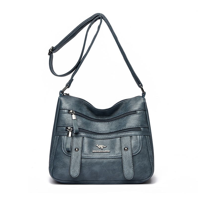 Designer PU Leather Messenger Bags For Women Luxury Shoulder Purses Crossbody Handbags 6