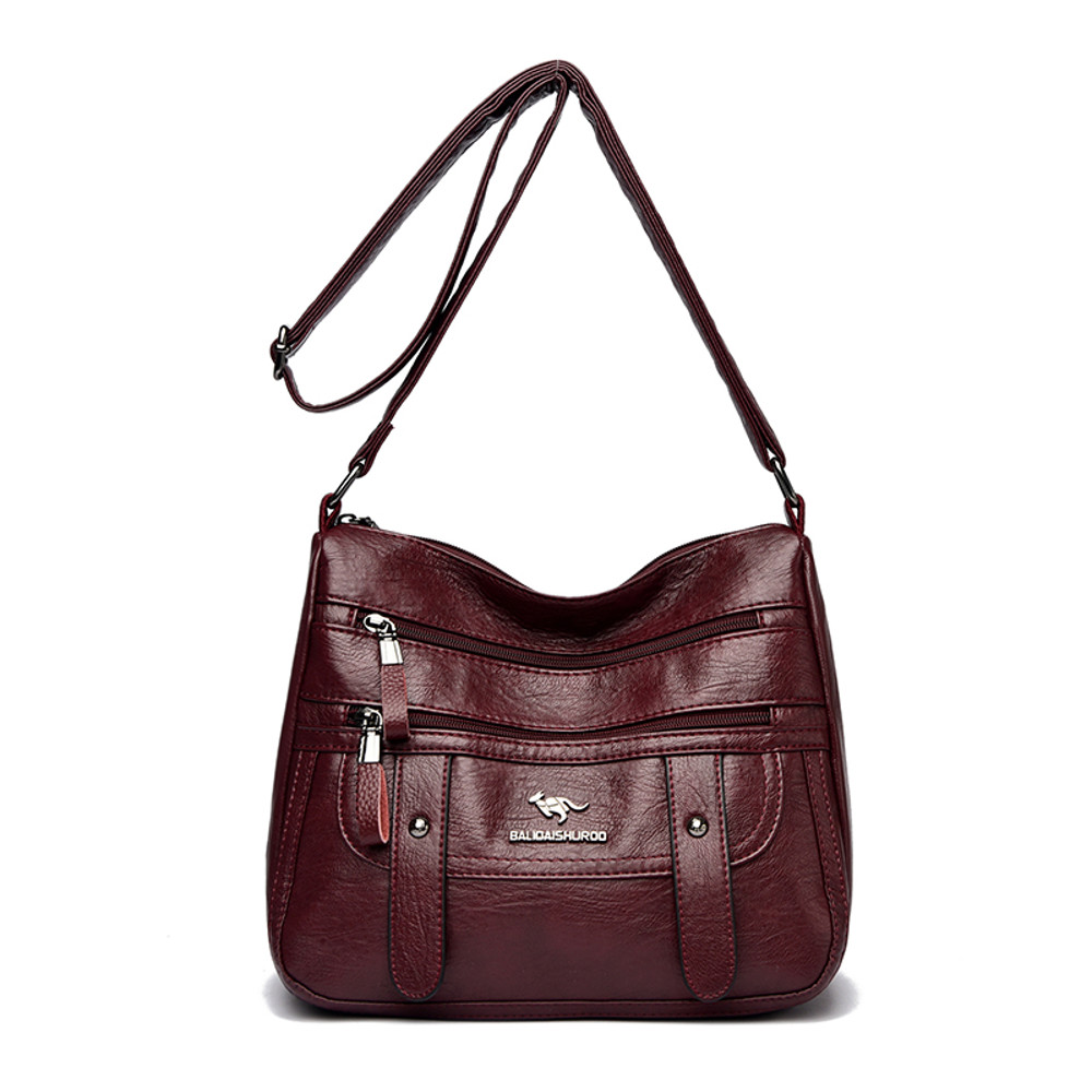 Designer PU Leather Messenger Bags For Women Luxury Shoulder Purses Crossbody Handbags 7