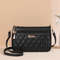 Zipper PU Leather Crossbody Bags, New Fashion Shoulder Bag for Women, Large Capacity Embroidery Handbag and Small Purse