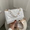 Trendy Small Purse with Chunky Chain,New Fashion Women Bag, Simple Casual Retro Shoulder Bag