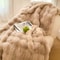 Soft Cozy Faux Rabbit Fleece Blanket Warm Throw For Bedroom Living Room Guest Room Student Dorm 10