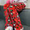 Home pajamas trousers casual set, pajamas cartoon couple walking, Hello Kitty pajamas anime women's lounge homewear