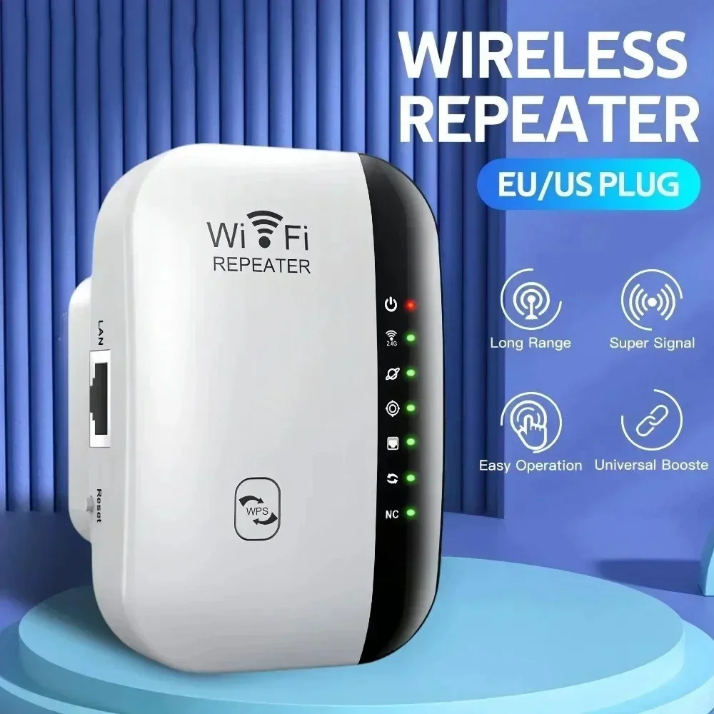WiFi Amplifier, Wireless Repeater, Extender, Booster Repetidor Amplifier