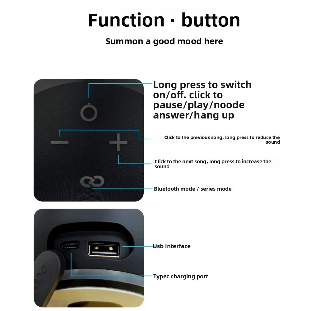 Bluetooth Mini RGB Speaker Alaxe Small Wireless Speaker Echo Dot 5th Outdoor Bluetooth Subwoofer 4