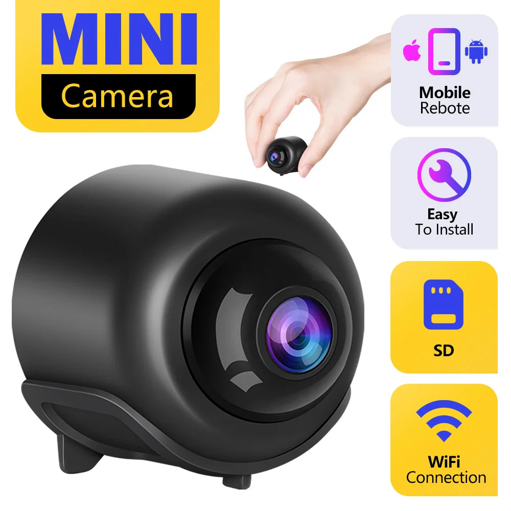 New Mini Camera Intelligent WiFi Mini Camera Home Indoor Night Vision Safety Protection Audio Video 2