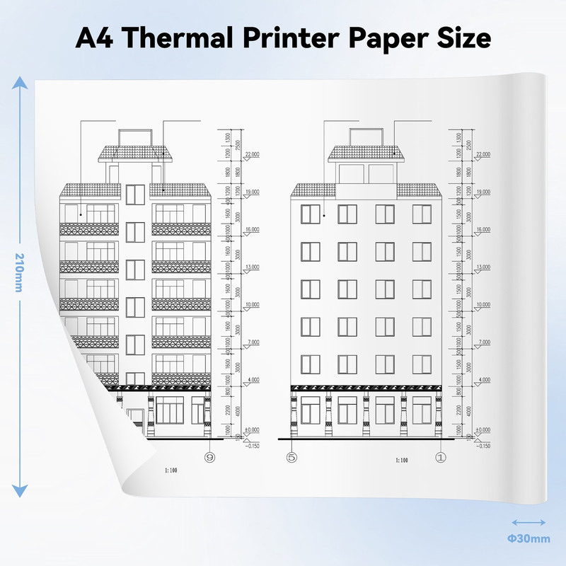 Thermal Printer Paper Roll For Sketches Invoices Printing Thermal Paper 5