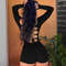 Summer Yoga Jumpsuit For Women Sexy LongSleeved UNeck Backless Design ButtLifting Tight Fit Tethere 6