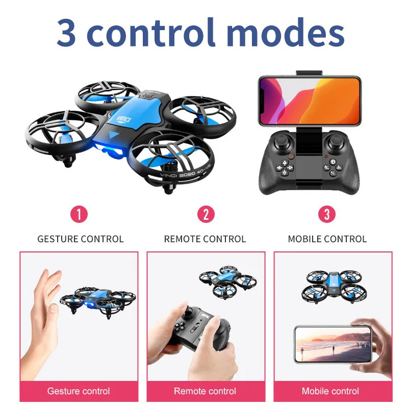 Mini Drone HD Camera Foldable Design WiFi RC FPV Drone For Foldable Drones Height Keep Drones Helic 2