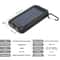 Waterproof Solar Power Bank Dual 5V USB Ports With LED Flashlight Compass For Outdoor Use 8