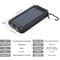 Waterproof Solar Power Bank Dual 5V USB Ports With LED Flashlight Compass For Outdoor Use 8