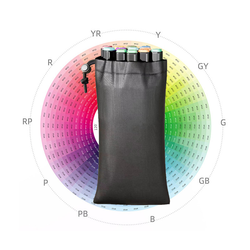 Watercolor Brush Pens Dual Tip OilBased Markers Art Marker Set For Art Students 5