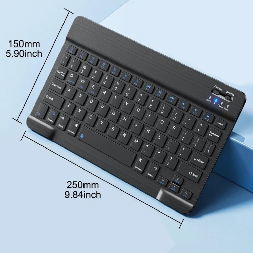 Portable Universal Bluetooth-Compatible Keyboard for Android iOS Windows Slim Wireless Keyboard