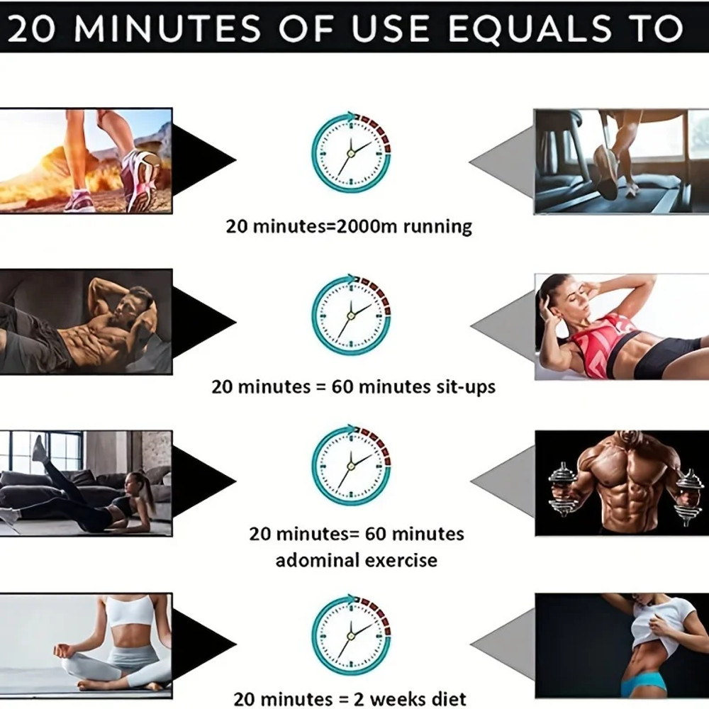 Abdominal Training Electric Body Slim Muscle Stimulator With USB Rechargeable Wireless Device 5