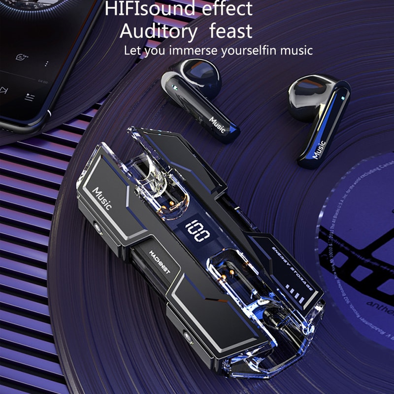 Wireless Bluetooth Headphones Earphones with Touch Control Headset With Mic For Smartphones