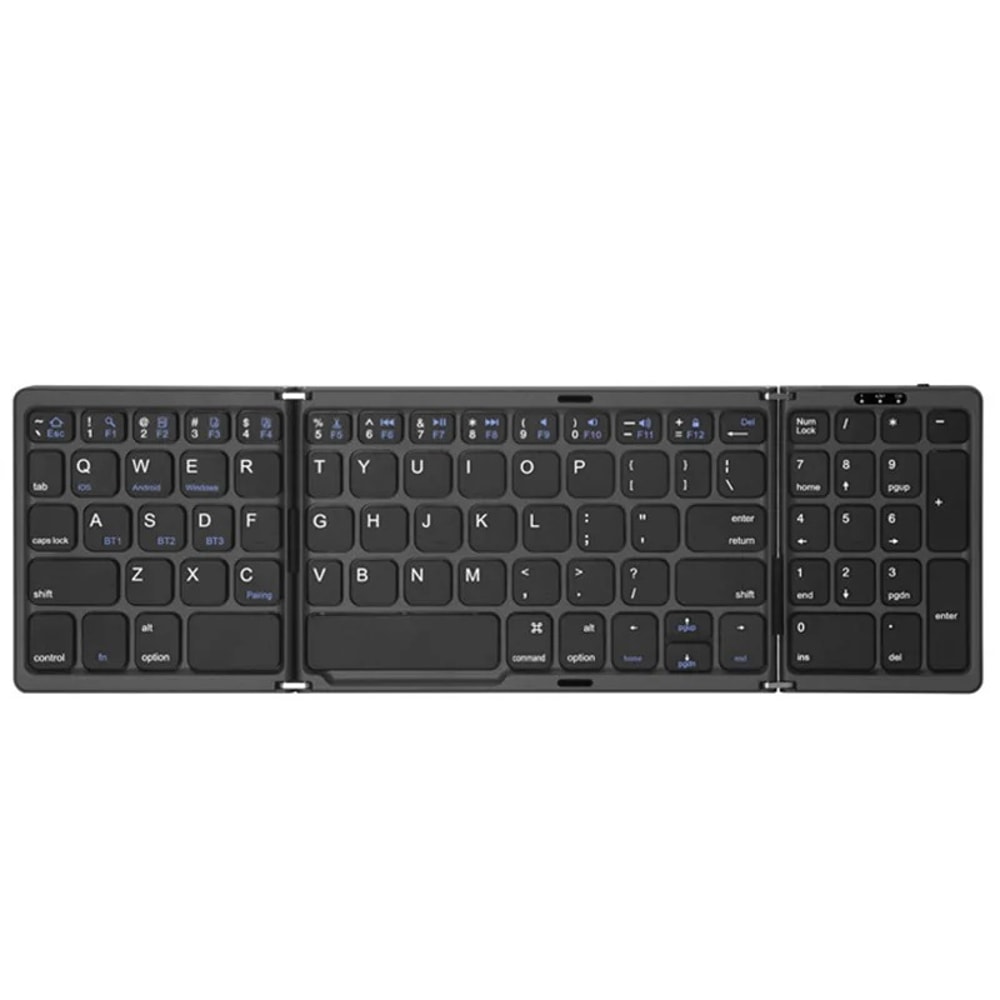 Foldable Folding Bluetooth Keyboard With Touchpad For Windows And Android Rechargeable Dual Bluetoo 7