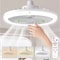 LED Ceiling Fan Light with Remote Control, Adjustable Wind Speed for Bedroom, Kitchen and Home Decoration