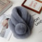 Winter Warm Soft Rabbit Fur Scarf Casual Outdoor Neck Soft Furry Scarves Casual Female Lady Outdoor 10