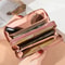 Luxury Womens Wallet Double Zipper Clutch PU Leather Tassel Coin Purse Card Holder Money Phone Bag 1