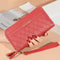 Luxury Womens Wallet Double Zipper Clutch PU Leather Tassel Coin Purse Card Holder Money Phone Bag 2
