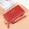 Luxury Womens Wallet Double Zipper Clutch PU Leather Tassel Coin Purse Card Holder Money Phone Bag 3