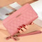 Luxury Womens Wallet Double Zipper Clutch PU Leather Tassel Coin Purse Card Holder Money Phone Bag 4