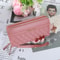 Luxury Womens Wallet Double Zipper Clutch PU Leather Tassel Coin Purse Card Holder Money Phone Bag 6