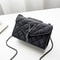 Multifunctional Luxury Messenger Shoulder Bag PU Leather Plaid Crossbody Female Tassel Purse
