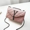 Multifunctional Luxury Messenger Shoulder Bag PU Leather Plaid Crossbody Female Tassel Purse