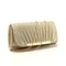 Metallic Ruched Evening Bags Small Envelope Shaped Box Purse for Party Wedding Event Luxury Handbag for Women
