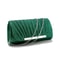 Metallic Ruched Evening Bags Small Envelope Shaped Box Purse for Party Wedding Event Luxury Handbag for Women