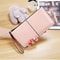 Vintage PU Leather Clutch Wallet For Women Large Capacity Phone Purse Ladies Wristband Card Holder 9