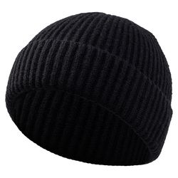 high quality thick warm male winter beanies adult casual short thread hip hop hat man wool skull cap unisex woman knitted cap