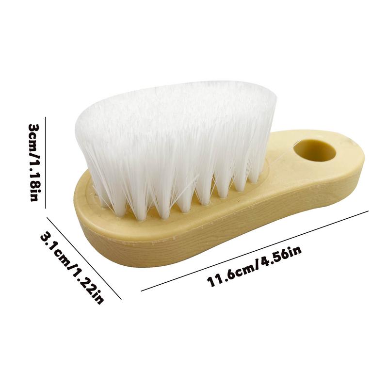 Ergonomic Car Interior Cleaning Brush, Soft Wool Detail Brush for Tight Spaces, Ideal for Car Seats