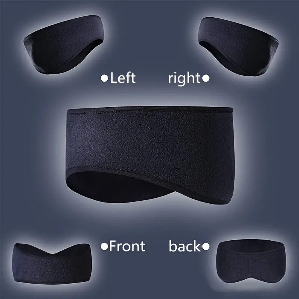 Muff Winter Headband Ear, Polar fleece Ear Warmer, Muffs Headband for Men, Outdoor Sports Women Running Skiing