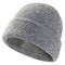 Winter Riding Watch Cap Big Head Men Sport Slouchy Cuffed Plain Beanie Hat Knit Skull Cap Dad Warm 1