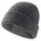 Winter Riding Watch Cap Big Head Men Sport Slouchy Cuffed Plain Beanie Hat Knit Skull Cap Dad Warm 2