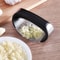 Stainless Steel Garlic Press, Manual Kitchen Tool, Vegetable Press Gadget for Household Use
