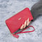 Women's Korean Version Long Wallet with Mobile Phone Bag, Simple Zipper Wallet, Tassel Handbag